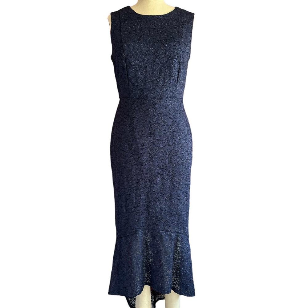 Elegant Navy Midi Dress